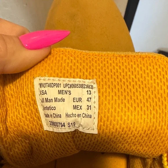 Ozark Trail Men's Yellow and Black Boots. 13. Like New!! - Picture 3 of 6